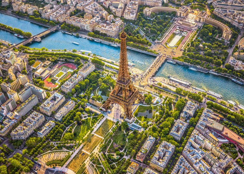 Puzzle Cherry Pazzi Vista de La Torre Eiffel, París de 1000 Pzs