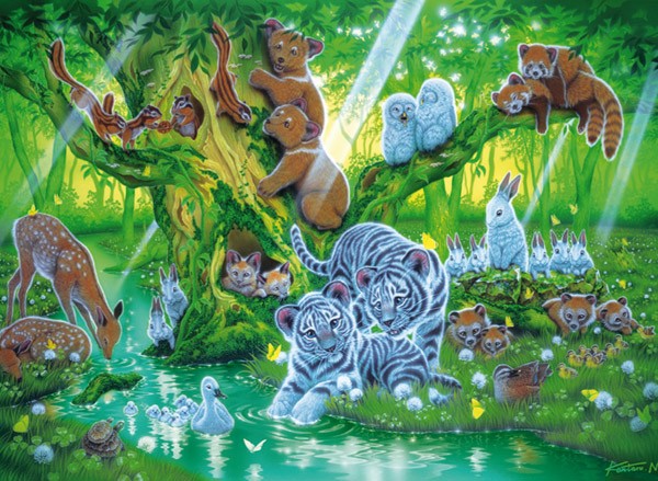 Puzzle Clementoni Árbol de Animales Fosforescente 1000 Piezas