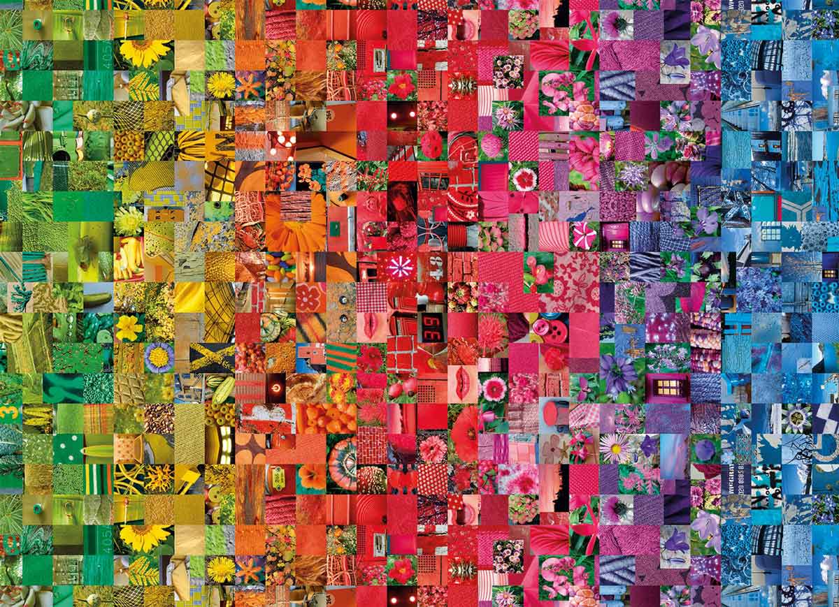 Puzzle Clementoni Collage Colorboom de 1000 Piezas