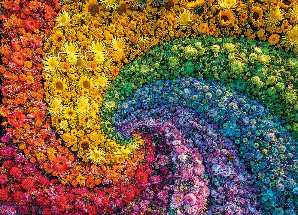 Puzzle Clementoni ColorBoom Espiral de Flores de 1000 Piezas