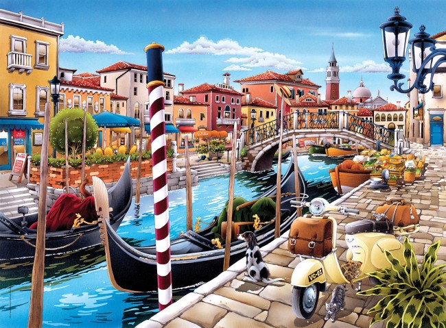 Puzzles Clementoni En el Canal de Venecia de 500 Piezas 