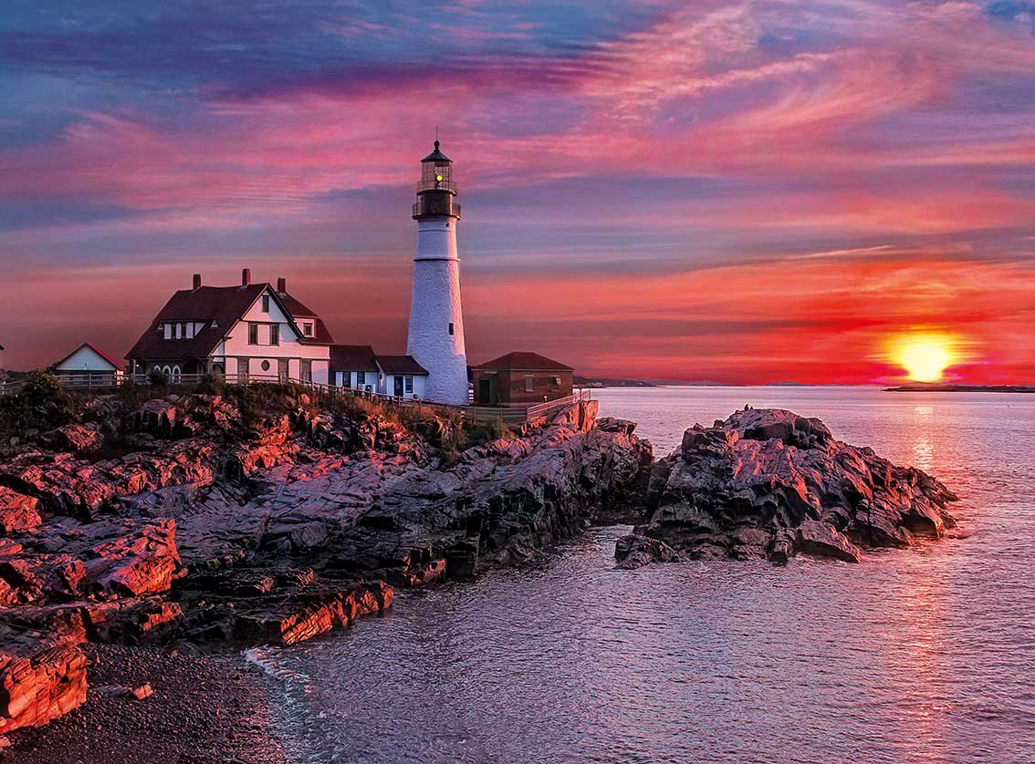 Puzzle Clementoni Faro Portland de 500 Piezas