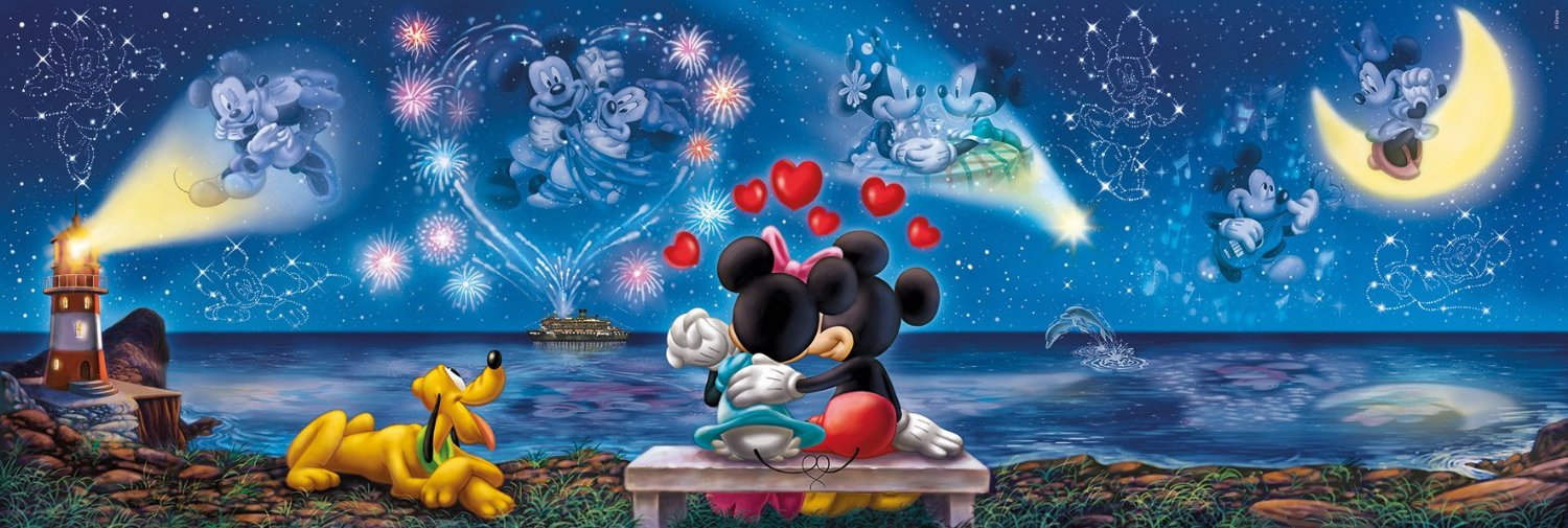 Puzzle Clementoni La Cita de Mickey y Minnie de 1000 Piezas