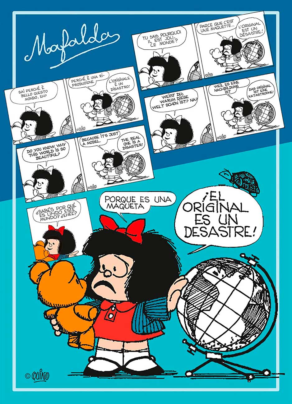 Puzzle Clementoni Mafalda de 1000 Piezas