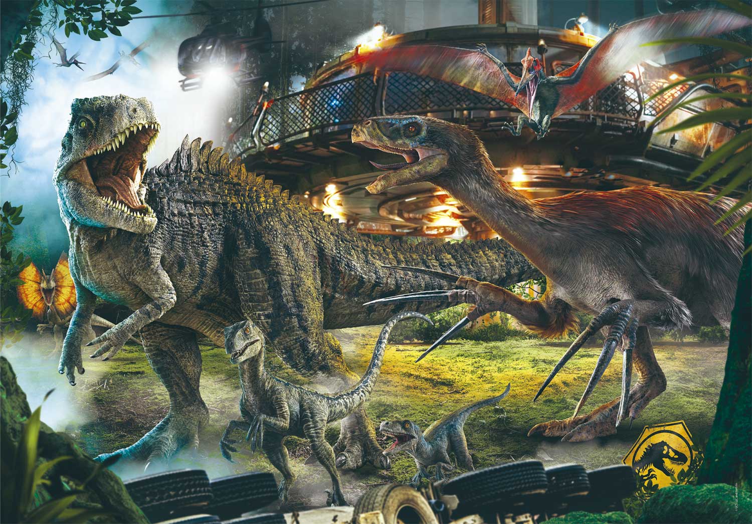 Puzzle Clementoni Maletín Jurassic World 3 de 1000 Piezas