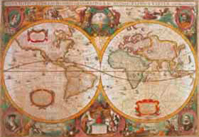 Puzzle Clementoni Mapa Antiguo de 1000 Piezas