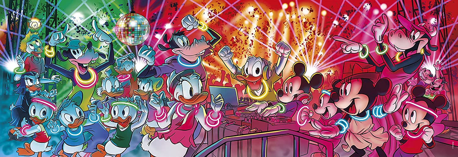 Puzzle  Clementoni Panorama Discoteca Disney de 1000 Pz