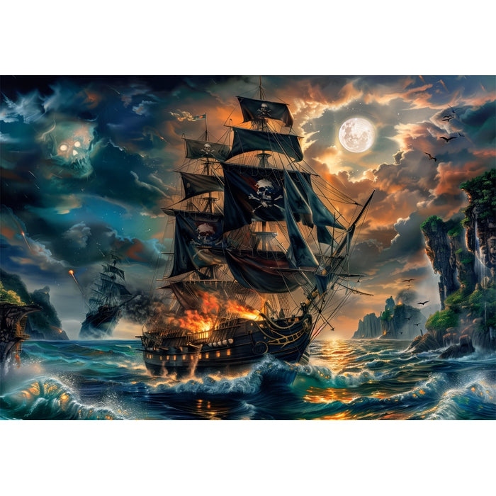 Puzzle Clementoni Piratas De Los Mares Encantados de XXL 300 Pie