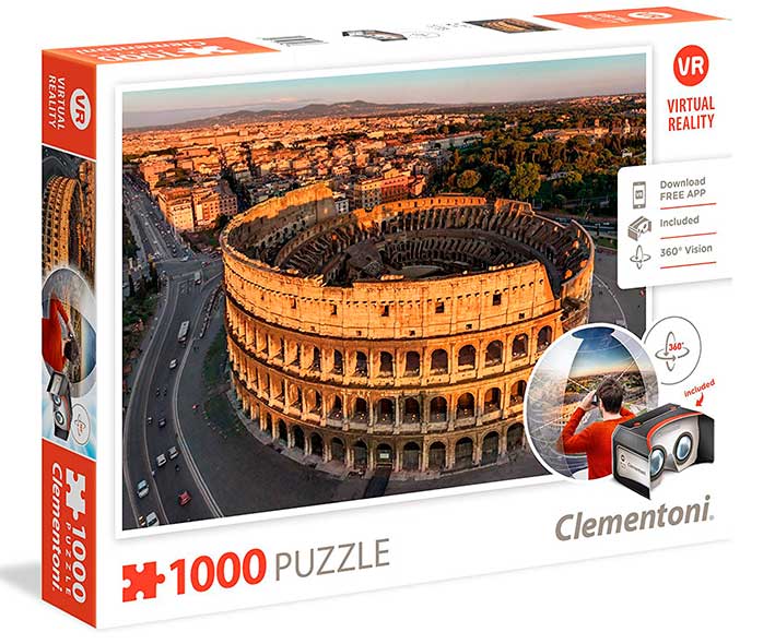 Puzzle Clementoni Realidad Virtual Roma de 1000 Piezas