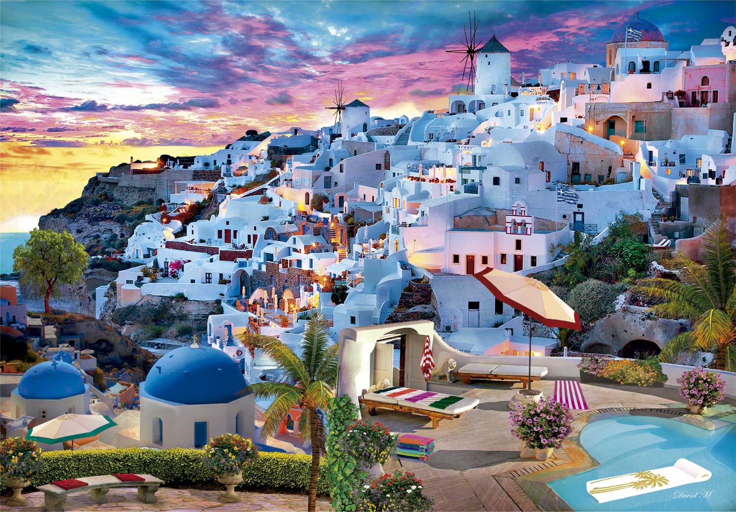 Puzzle Clementoni Vista de Grecia de 500 Piezas