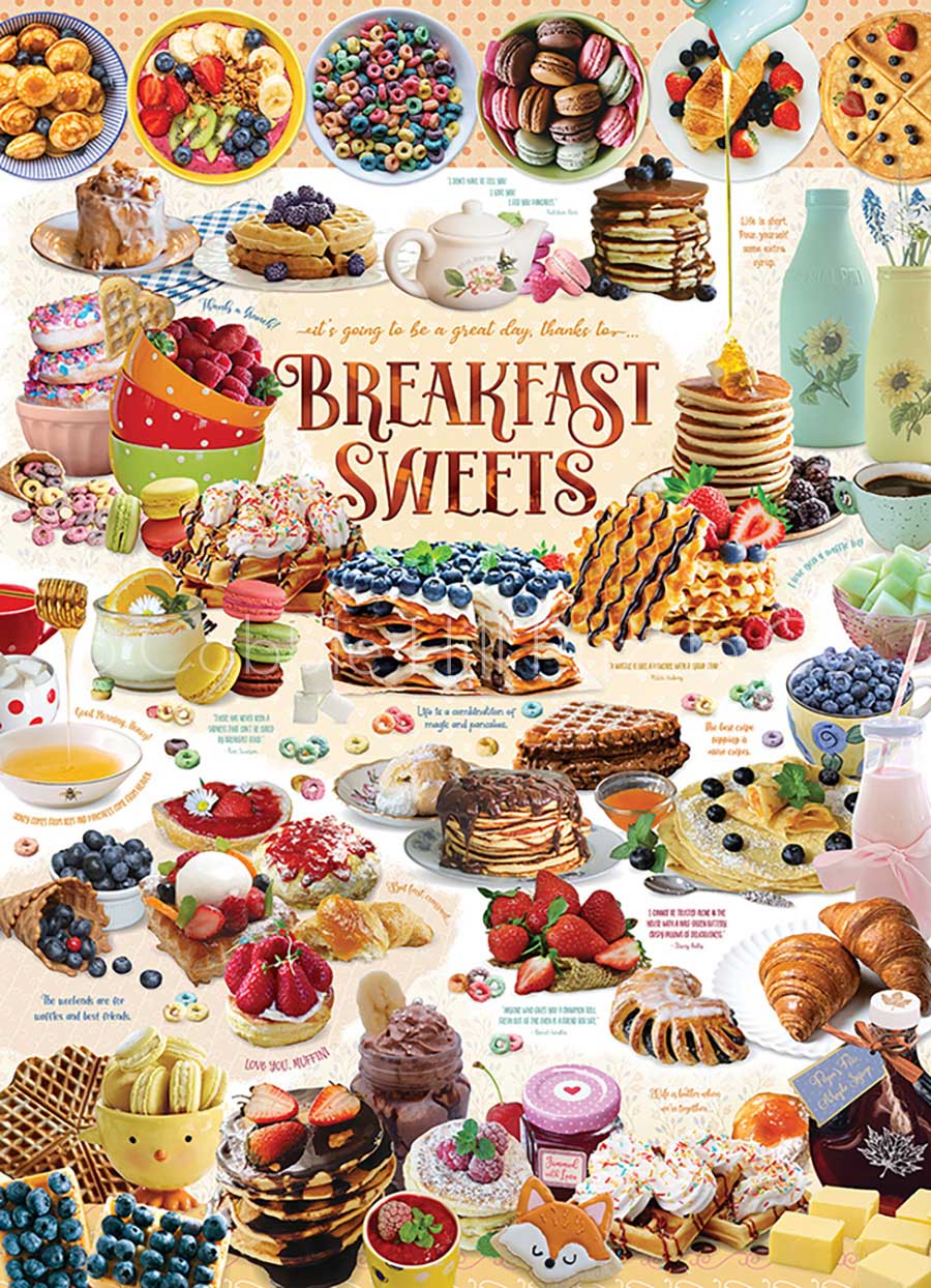 Puzzle Cobble Hill Dulces Para el Desayuno de 1000 Piezas