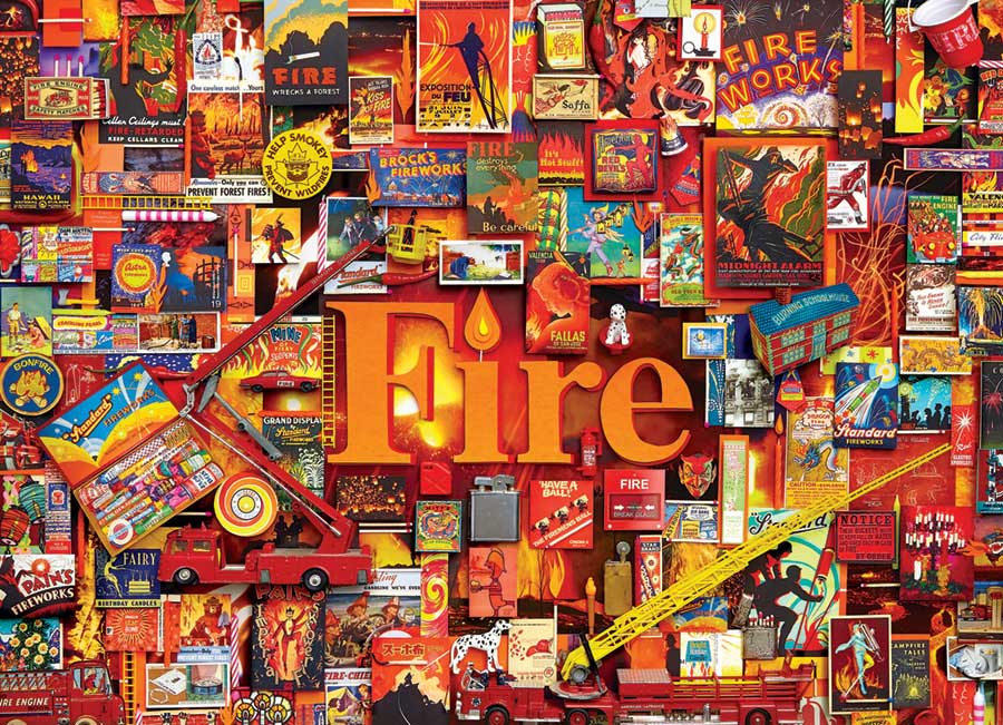 Puzzle Cobble Hill Fuego de 1000 Piezas