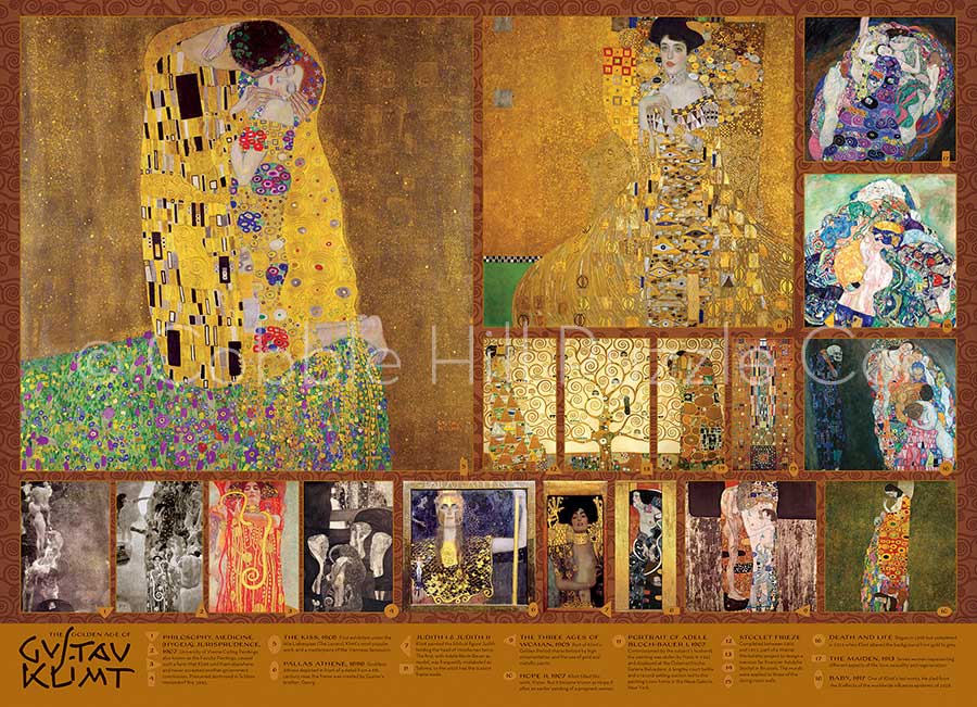 Puzzle Cobble Hill La Edad de Oro de Klimt de 1000 Piezas