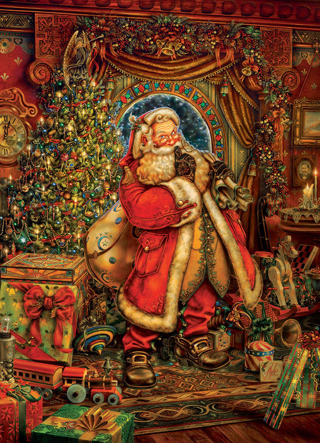 Puzzle Cobble Hill Papá Noel, La Navidad de 1000 Piezas