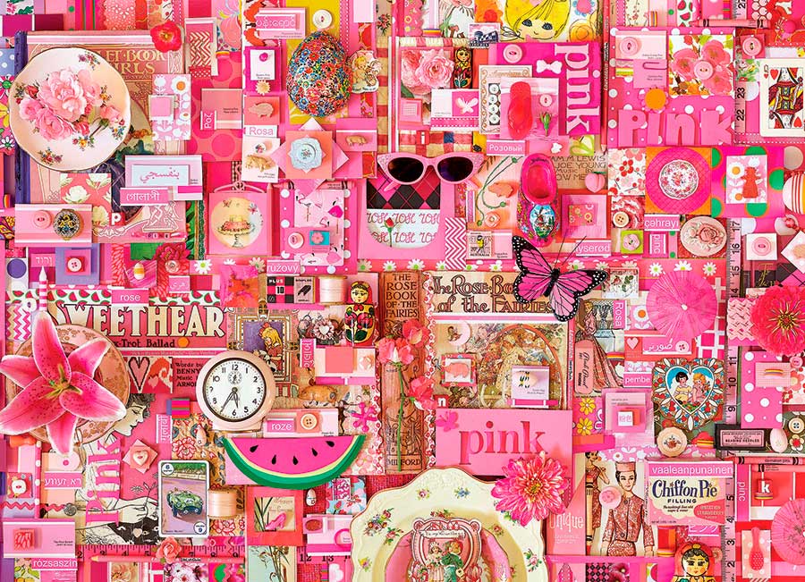 Puzzle Cobble Hill Rosa de 1000 Piezas