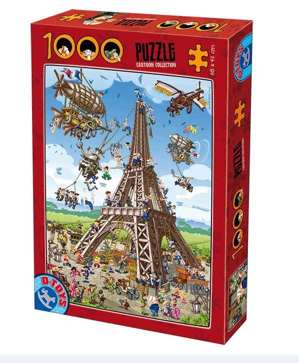 Puzzle D-Toys La Construcción de la Torre Eiffel de 1000 Piezas