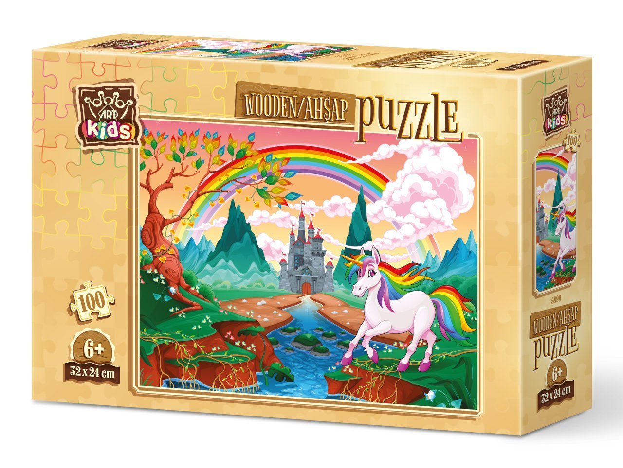 Comprar Puzzle de Madera Art Puzzle Unicornio Arcoiris de 100
