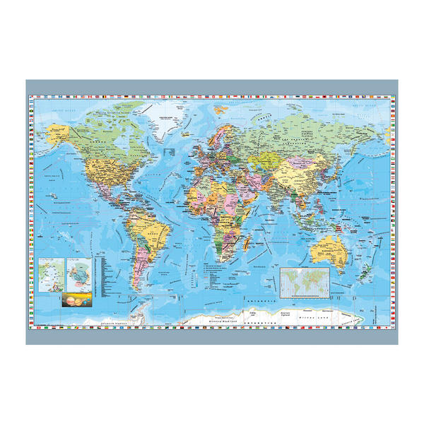 Puzzle Dino Mapa Político del Mundo de 1000 Piezas