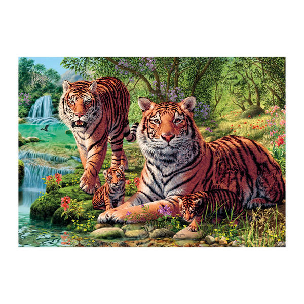 Puzzle Dino Tigres de Bengala de 1000 Piezas