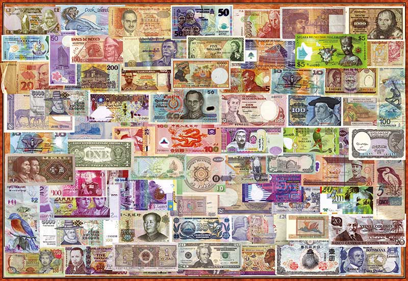 Puzzle Educa Billetes del Mundo de 1000 Piezas