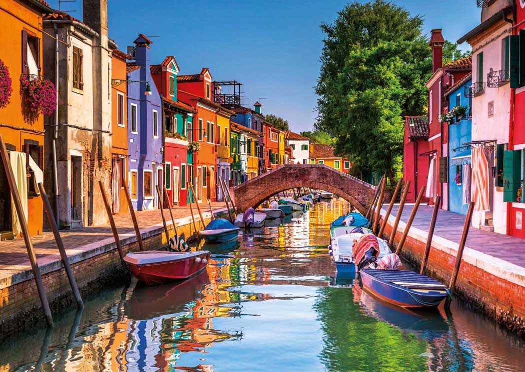 Educa – Puzzle De 3000 Piezas De Burano (Italia) – Medidas 120x85 Cm – Incluye Servicio De Pieza Perdida – A Partir De 14 Años