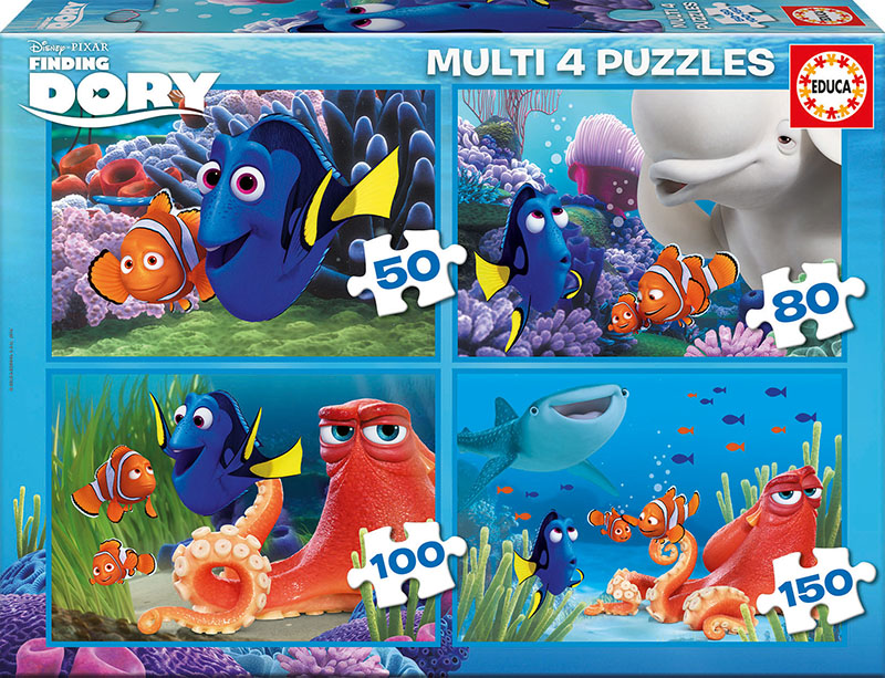 Puzzle Educa Buscando a Dory Mulit 50+80+100+150 Piezas