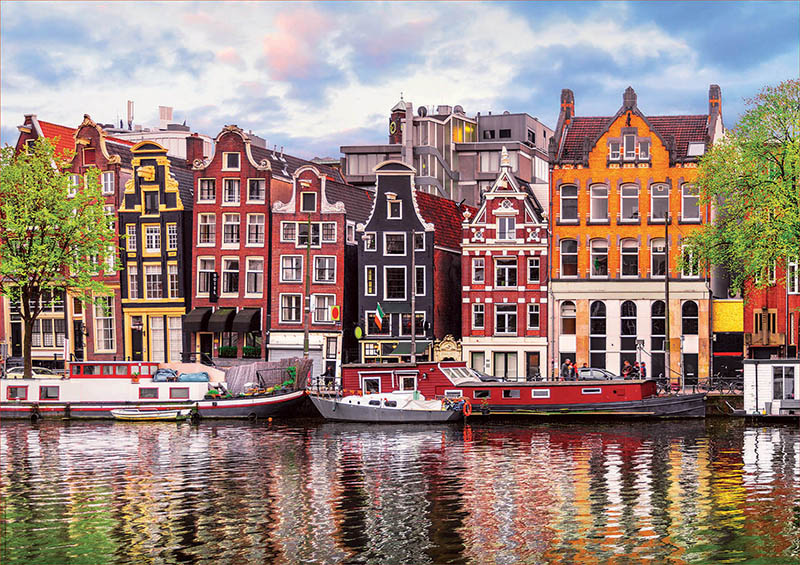 Puzzle Educa Casas Danzantes, Amsterdam de 1000 Piezas
