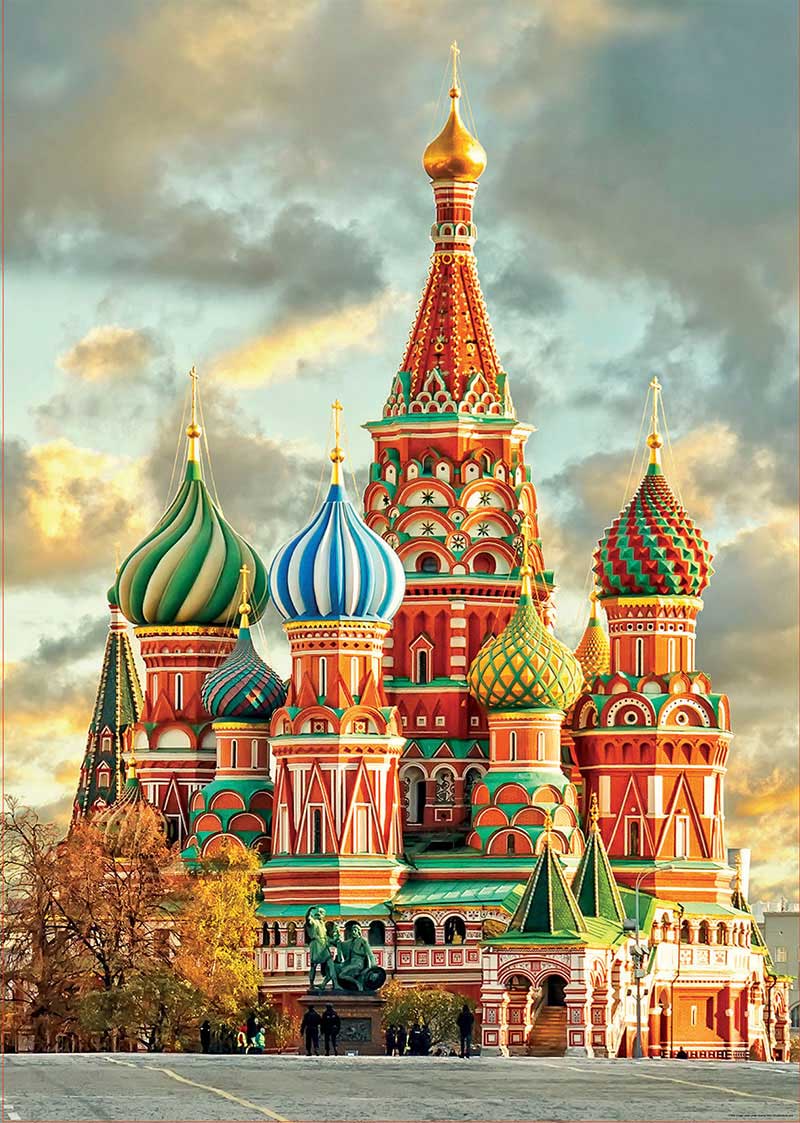 Puzzle Educa Catedral de San Basilio, Moscú de 1000 Piezas