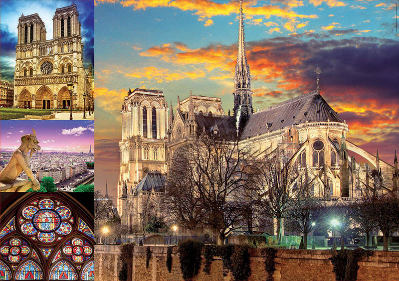 Puzzle Educa Collage de Notre Dame de 1000 Piezas
