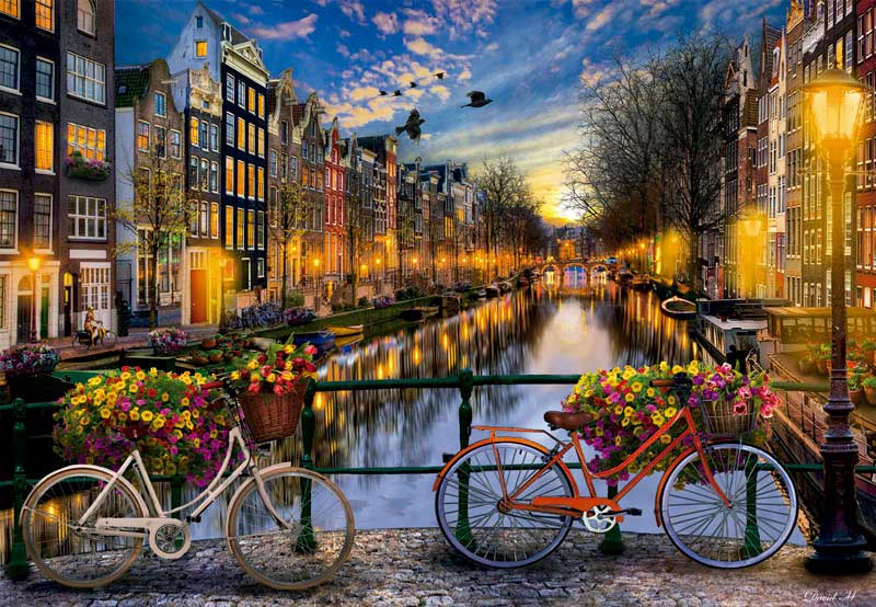 Puzzle Educa Desde Amsterdam con Amor de 2000 Piezas