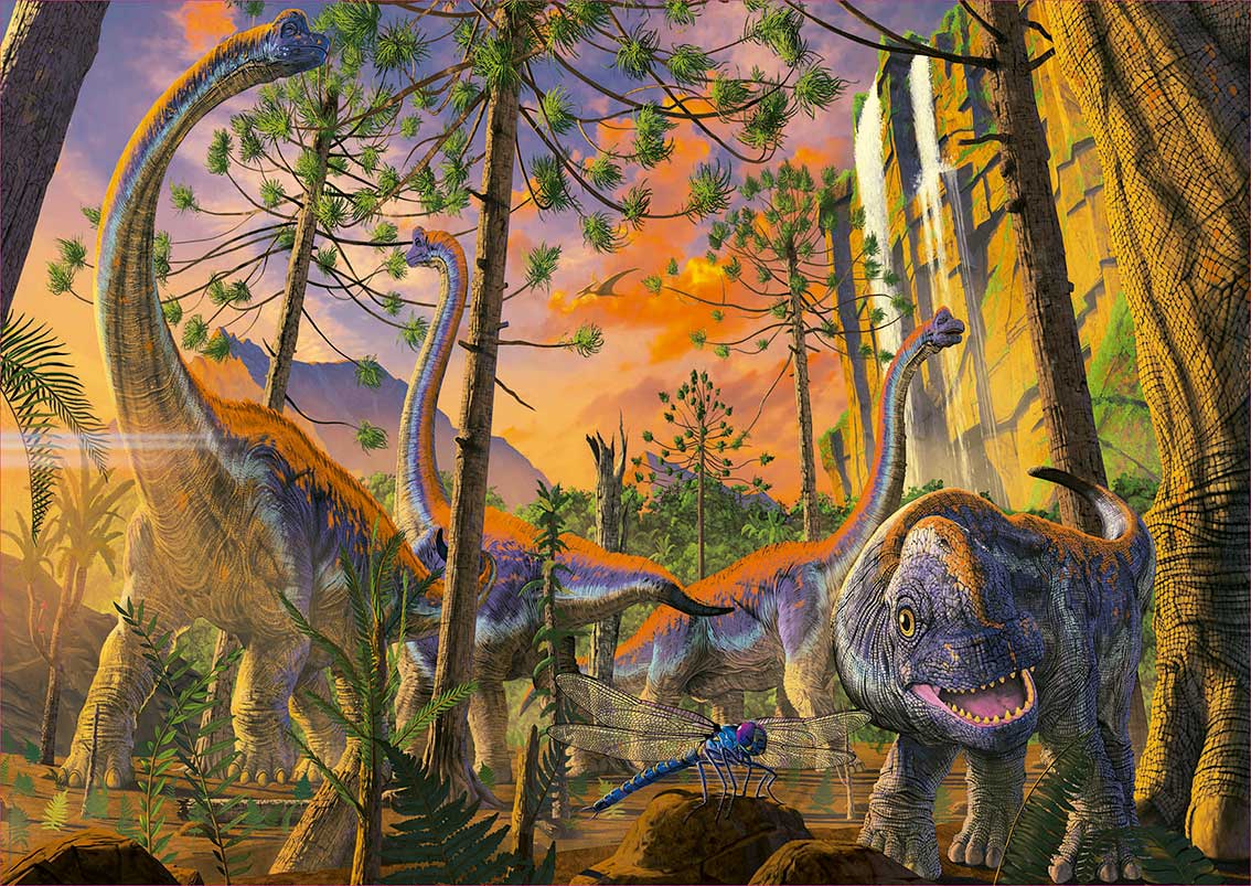 Puzzle Educa Dinosaurios Curiosos de 500 Piezas