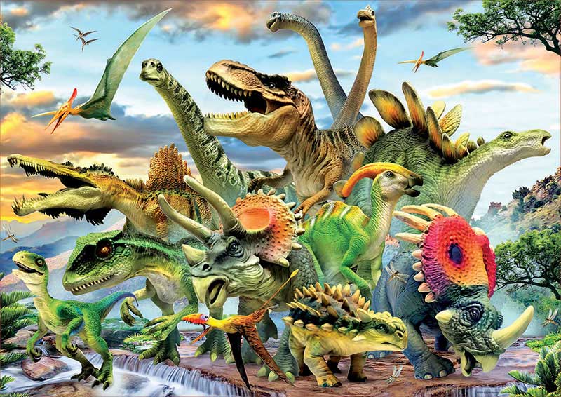Puzzle Educa Dinosaurios de 500 Piezas
