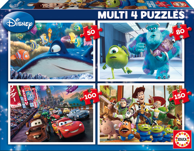 Comprar Puzzle Educa Disney Pixar Multi Progresivo 50+80+100+150 de
