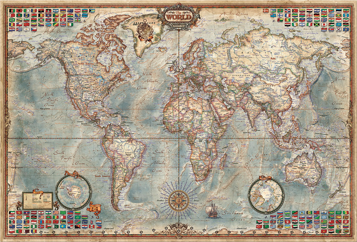 Puzzle Educa El Mundo, Mapa Político de 4000 Piezas