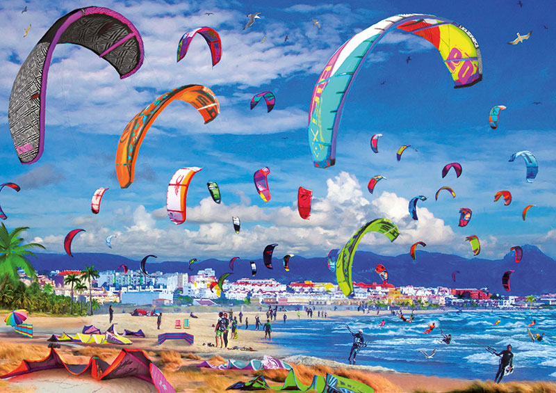 Puzzle Educa KiteSurfing de 1000 Piezas