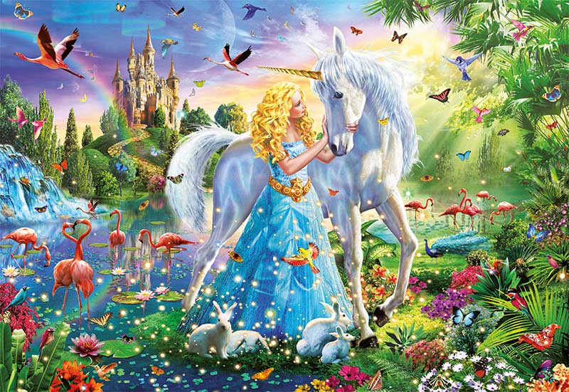 Puzzle Educa La Princesa y el Unicornio de 1000 Piezas