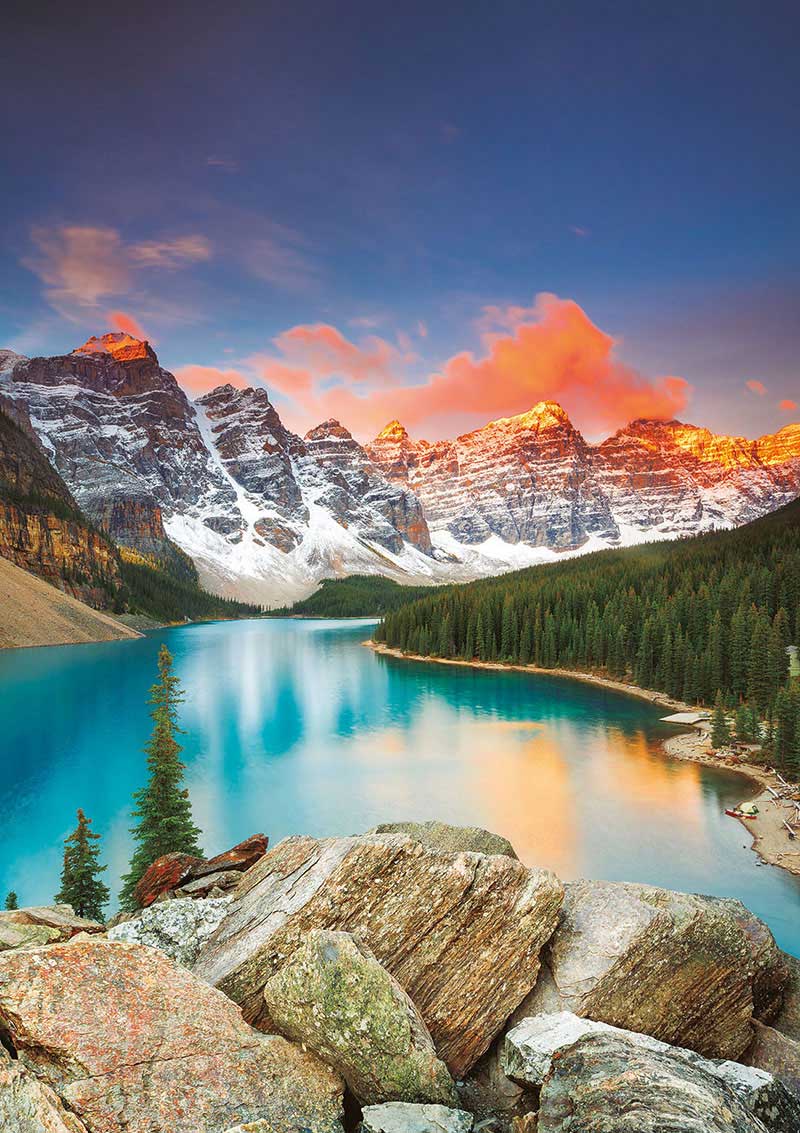 Puzzle Educa Lago Moraine, Banff Canadá de 1000 Piezas