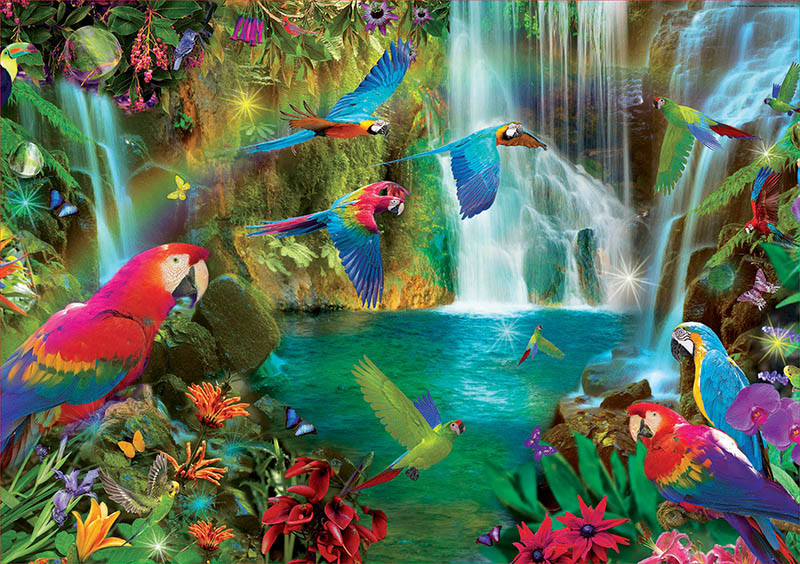 Puzzle Educa Loros Tropicales de 1000 Piezas