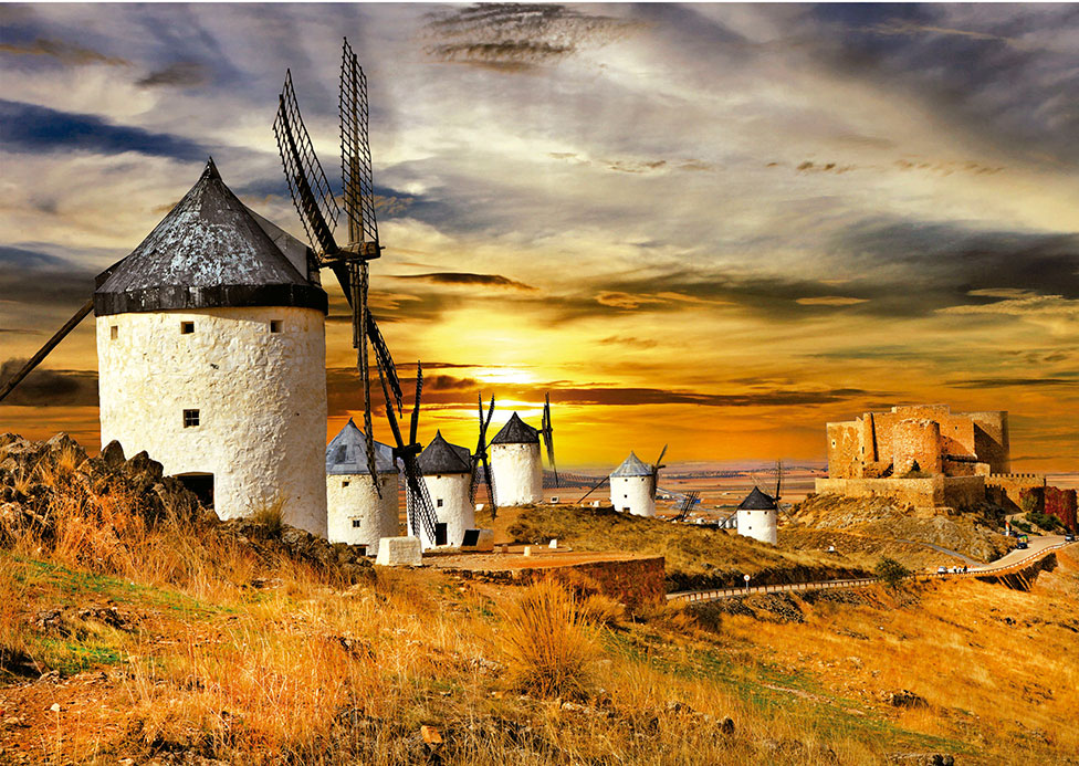 Puzzle Educa Molinos de Viento, Consuegra de 1500 Piezas
