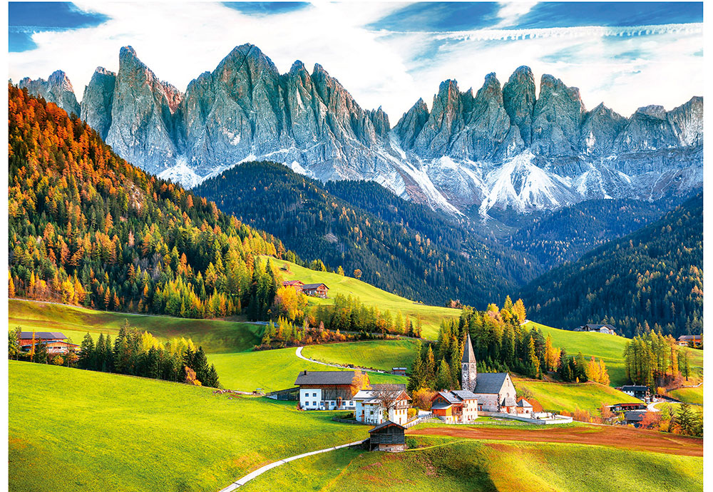 Puzzle Educa Otoño en Dolomitas de 2000 Piezas