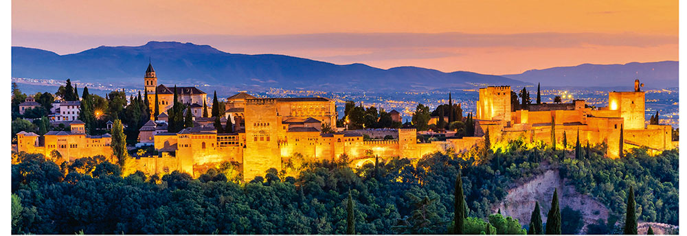 Puzzle Educa Panorama Alhambra, Granada de 1000 Piezas