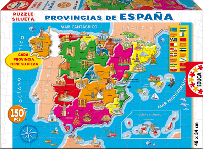 Puzle 150 piezas Mapa de España - Abacus Online