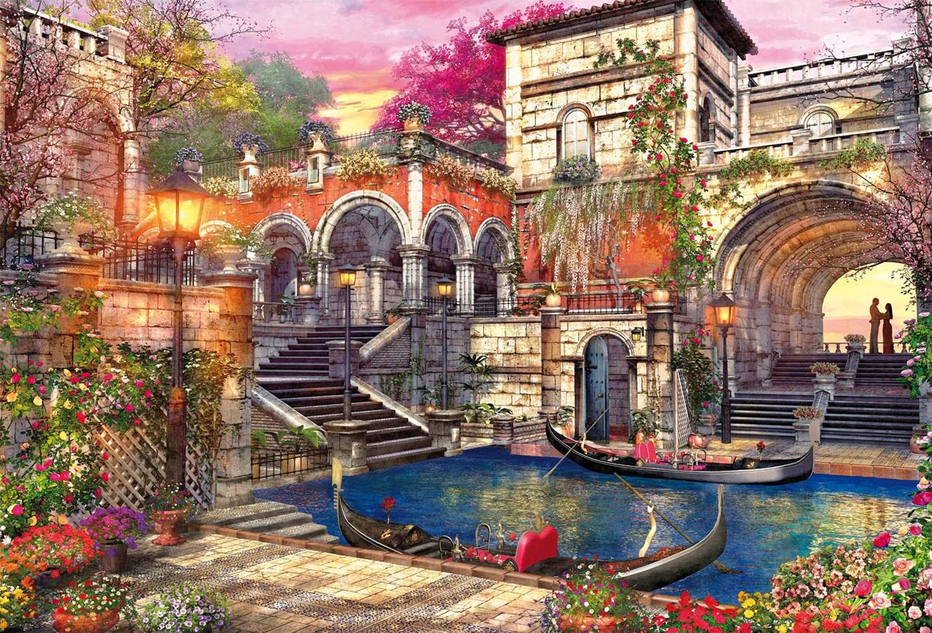 Puzzle Educa Romance en Venecia de 3000 Piezas