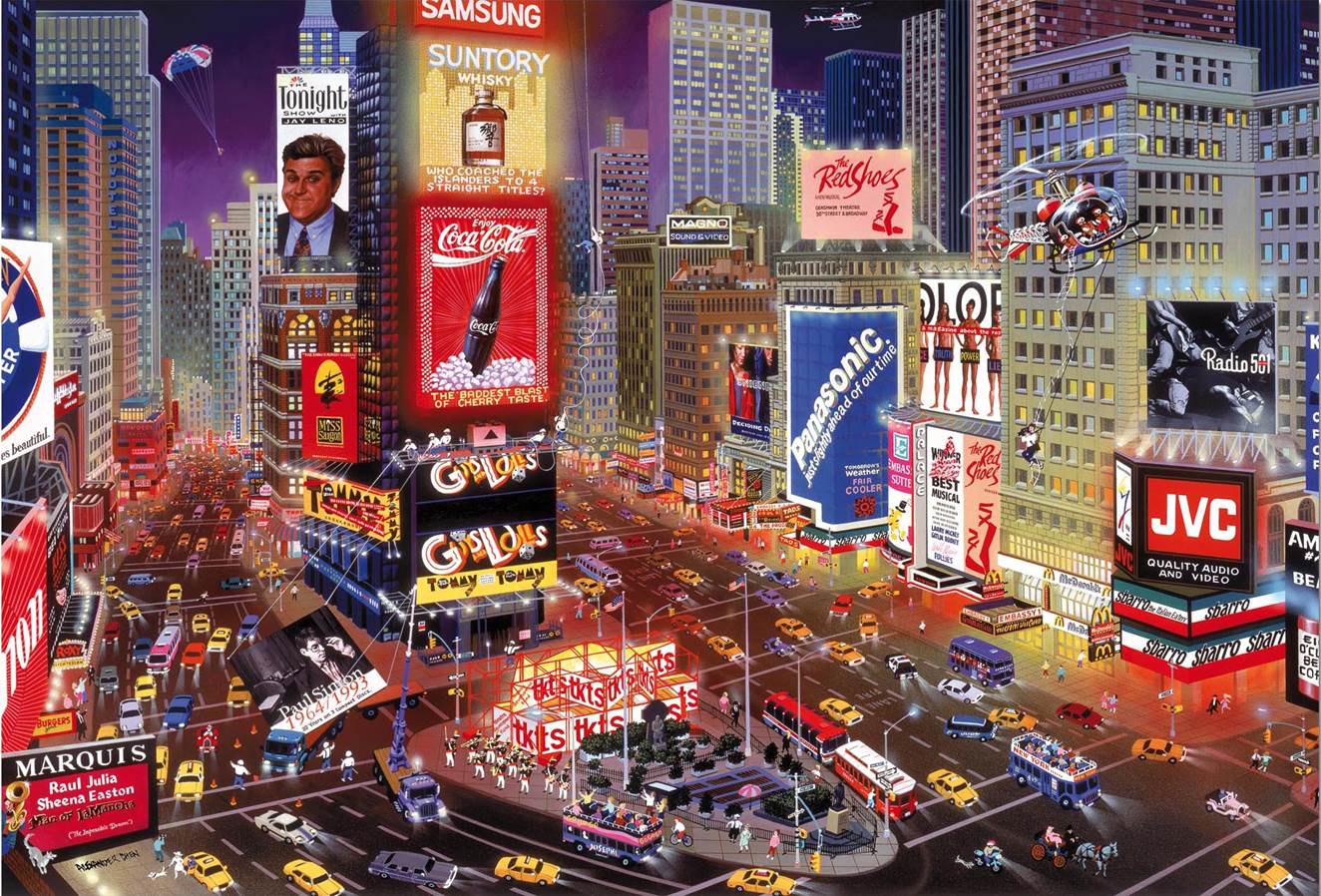 Puzzle Educa Times Square, Nueva York de 8000 Piezas