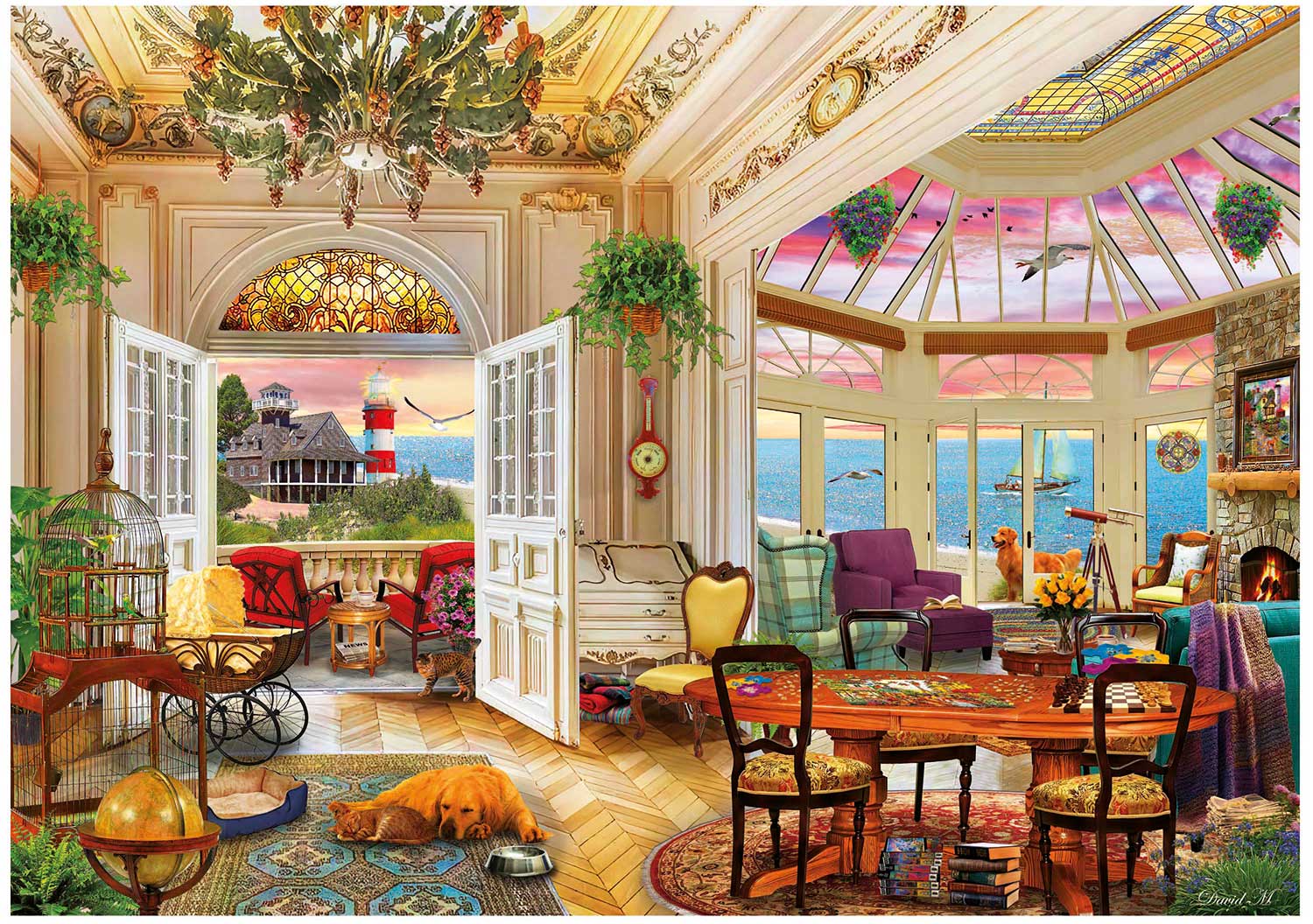 Puzzle Educa De 3000 Piezas – Vida En La Costa, 120x85 Cm, Con Servicio De Piezas Perdidas Para Adultos