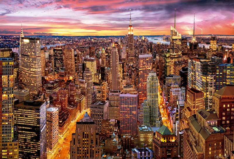 Puzzle Educa Vistas de Manhattan de 3000 Piezas