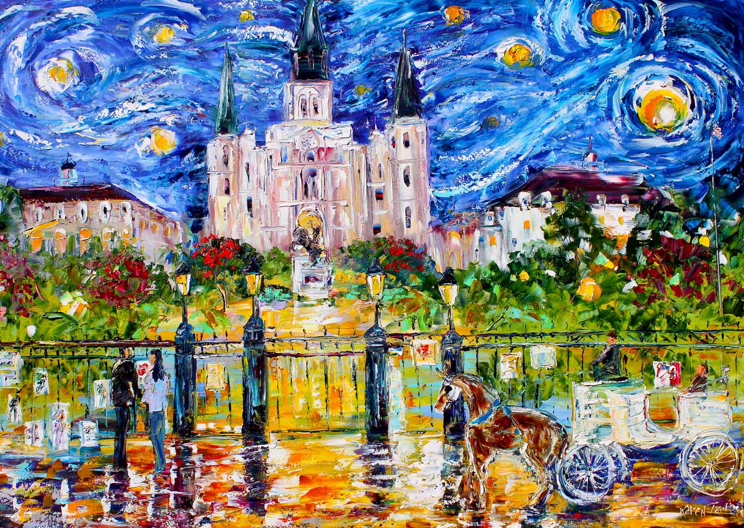 Puzzle Enjoy Jackson Square, Nueva Orleans de 1000 Piezas