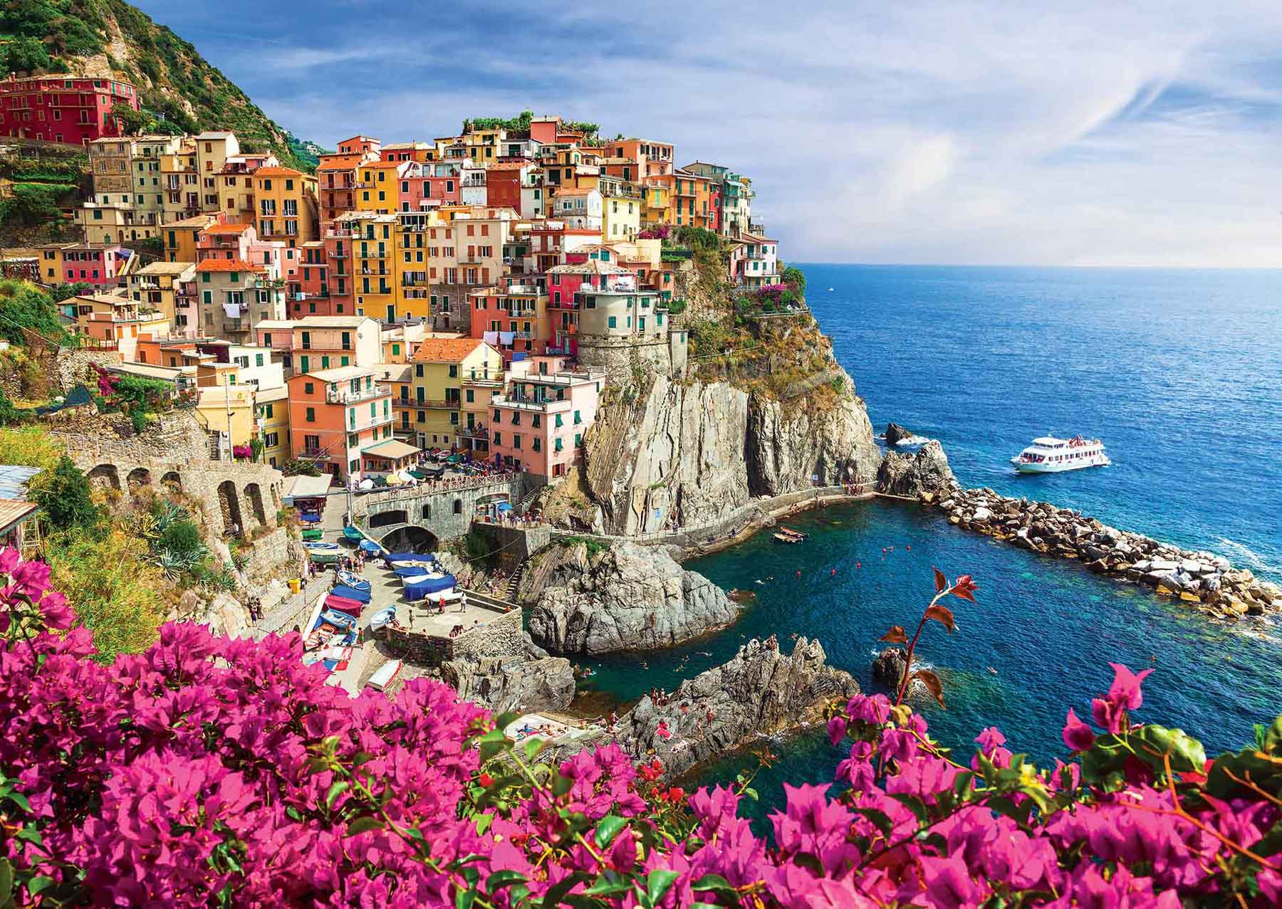 Puzzle Enjoy Manarola, Cinque Terre, Italia de 1000 Pzs