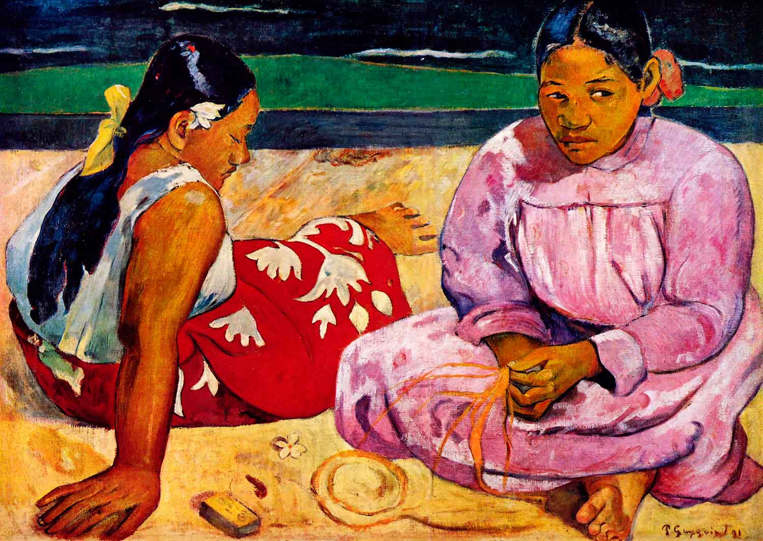 Puzzle Enjoy Mujeres de Tahití en la Playa de 1000 Pzs
