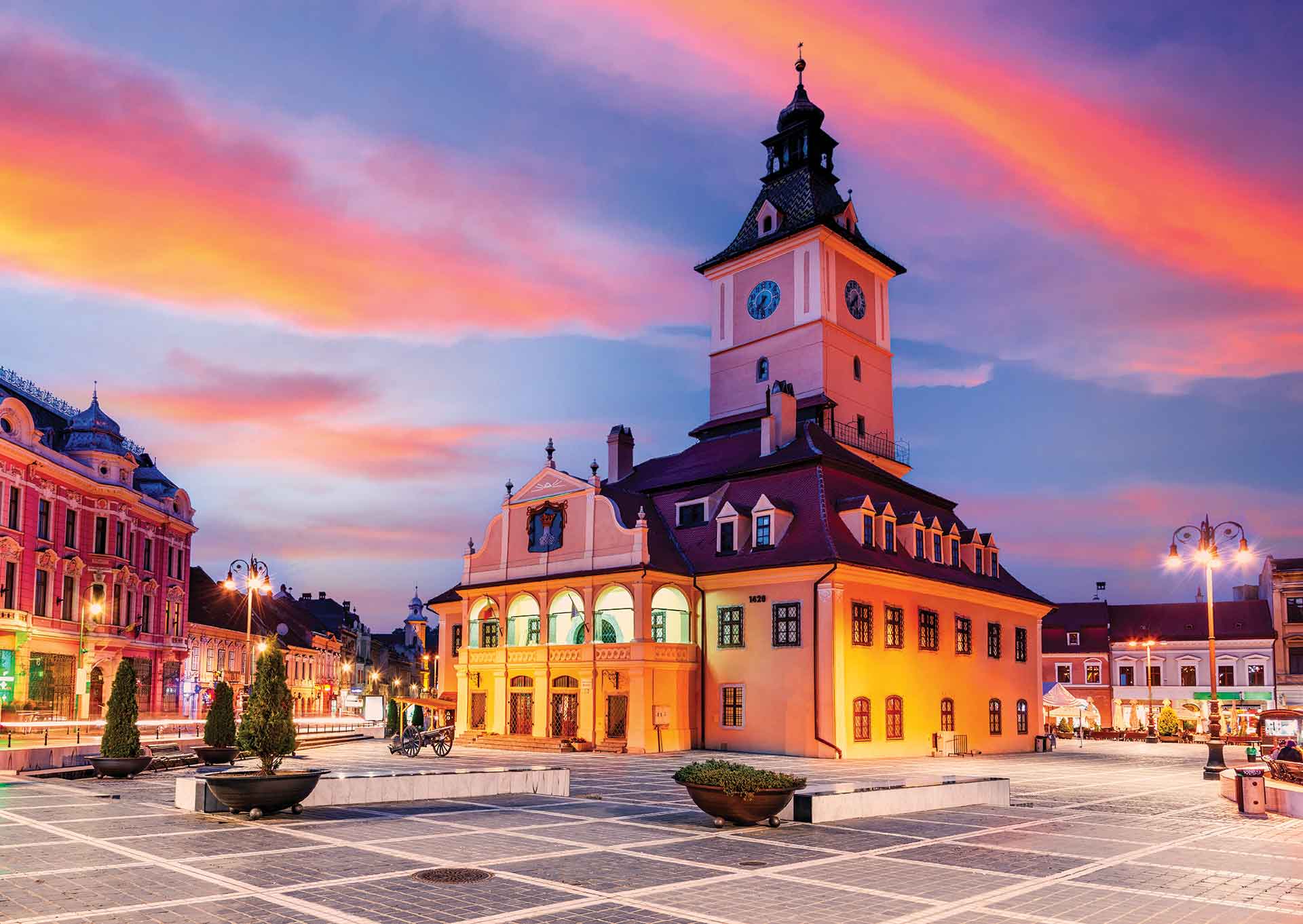 Puzzle Enjoy Plaza del Consejo en Brasov, Rumanía de 1000 Pzs